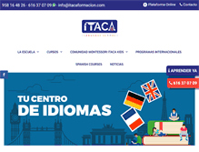 Tablet Screenshot of itacaformacion.com